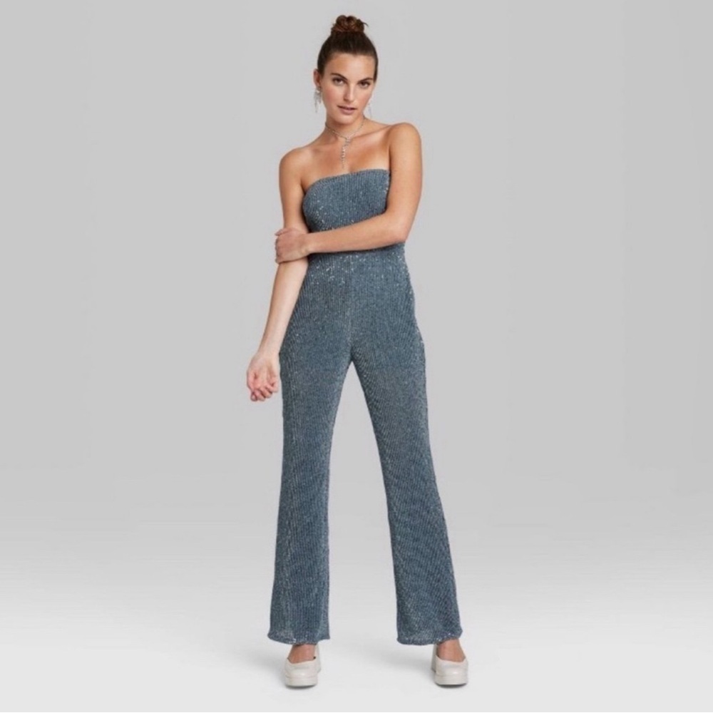Nwt wild fable tube top bodysuit, large 🔵